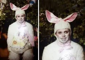 给你噩梦的老照片 如此可怕的复活节兔子