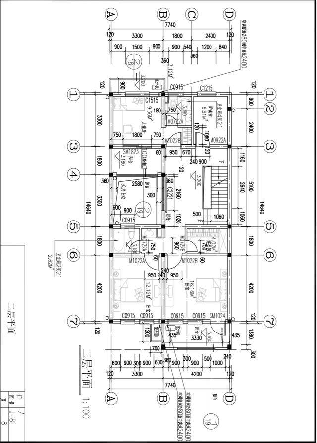 7米面宽自建房 东西无窗 如何布置解决采光