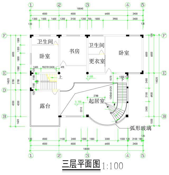 新农村5层自建房18米面宽带堂屋 含平面图