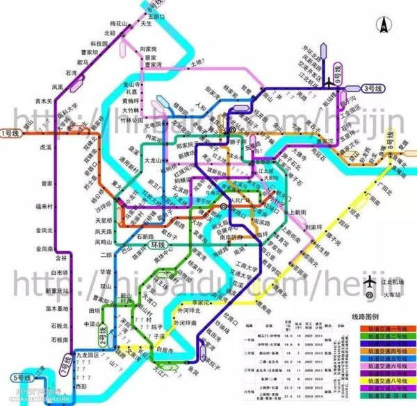 太全了!重庆9条地铁线站点名单,有经过你家门口吗?