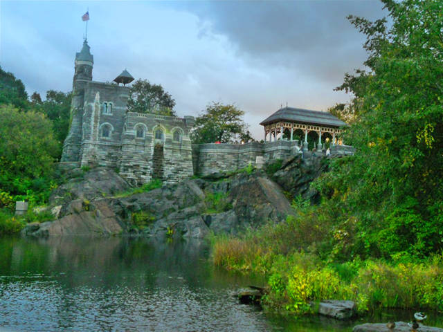 乌龟池塘 & 眺望台城堡turtle pond & belvedere castle