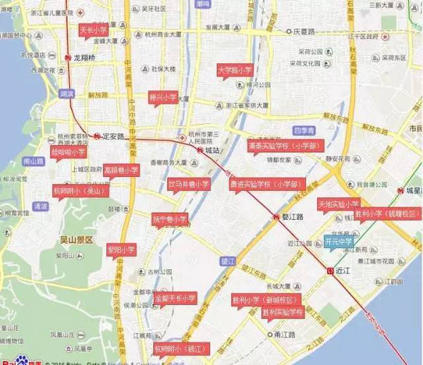 你家孩子上哪所学校?手指点点,上城学区地图来报到!