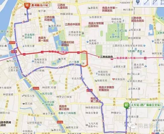 枫林大道—紫荆路(单向)—双港西大街(单向)—富樱路(单向)(往返)