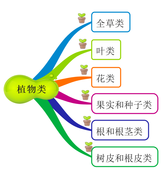 中药思维导图·植物类