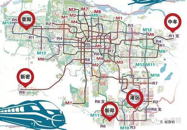 未来5年内郑州这7条地铁都要通车(含:起止站点 通车时间),看哪一条