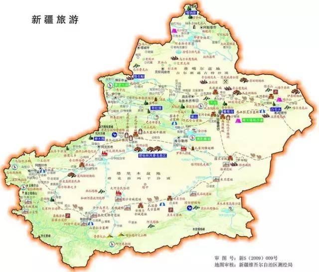 新疆各地旅游线路图大全,太详细了,出游必备!