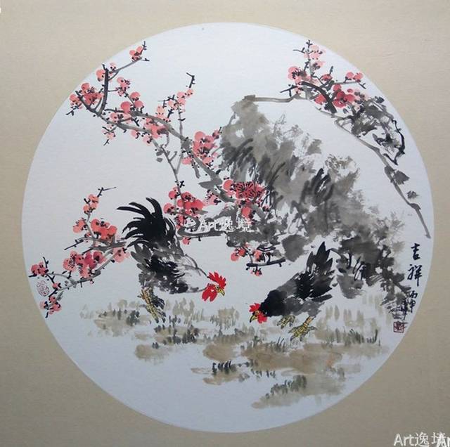 一水一墨——画家毛峰花鸟画小品赏析