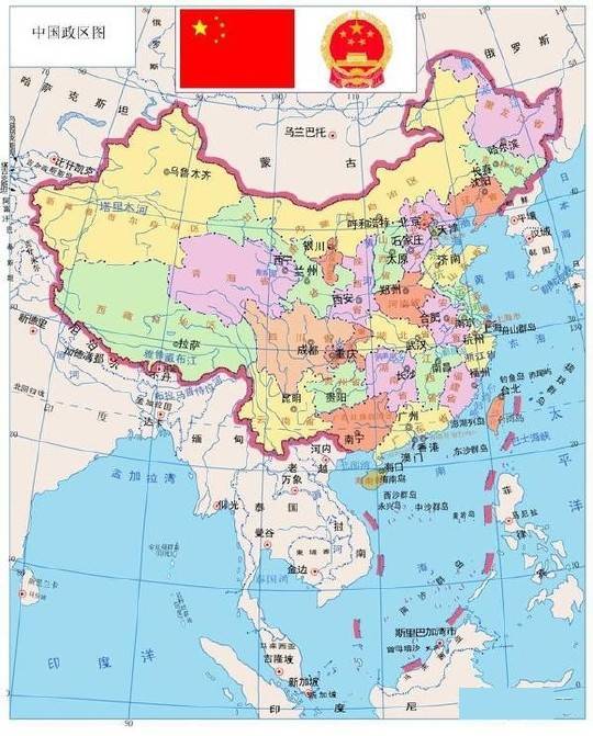 中国清朝的领土约为1300万平凡公里,现在中国领土约为960万平方公里.