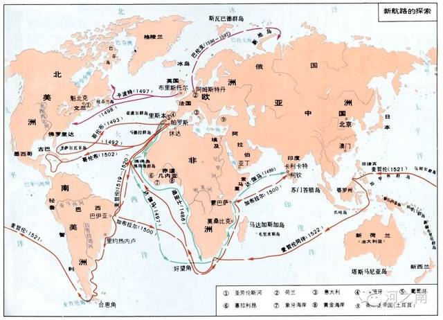 大航海时代全纪录,地理大发现年表