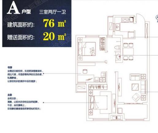 买华洲城天峰3大理由:有商业高赠送门槛低