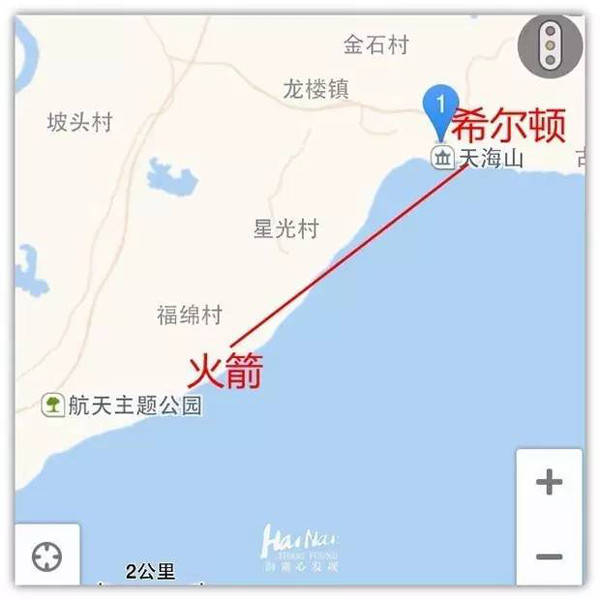 海面观测点1:龙楼镇希尔顿酒店,沿海沙滩 (推荐理由:海面观测点中环境