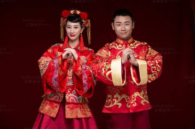 婚纱照中国风_复古中国风婚纱照图片