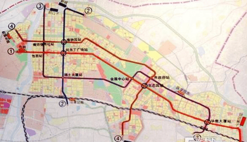 包头地铁近期将建设2条线路共33个地铁站