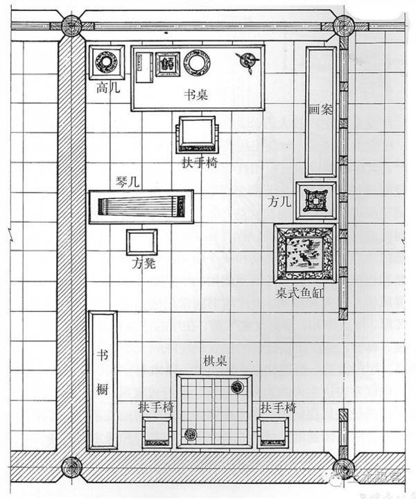 书房平面图