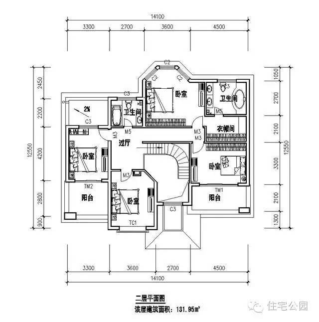 关注微信公众号:住宅公园,300套农村建房图纸免费下载,本地施工队伍