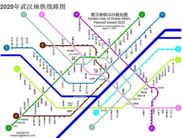 武汉人马上就可以坐地铁去机场了!以后每年将通两条地铁线!