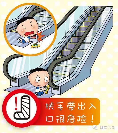 自动扶梯危险姿势