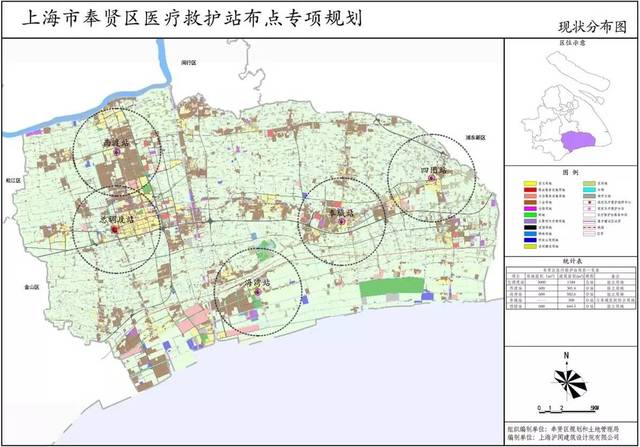 【规划公示】奉贤区医疗救护站布点专项规划 一个中心