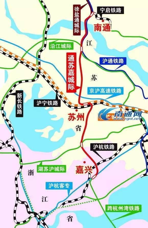 和湖州的城际铁路,线路起自上海虹桥站,向西经青浦区进入苏州市吴江区