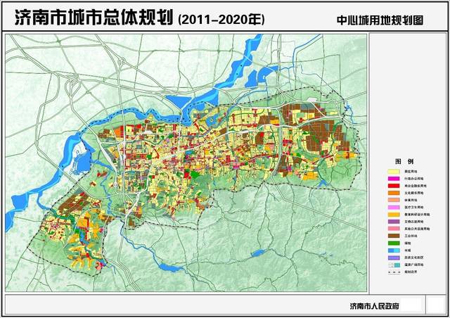 济南城市总体规划出炉:中心城面积翻倍 6大片区这样发展(附高清规划图