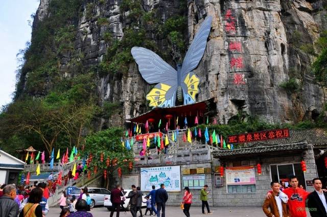 ▼桂林阳朔县蝴蝶泉旅游景区