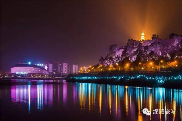 美丽绵阳丨三江夜景"闭关修炼"十天,那就来个绵阳城市