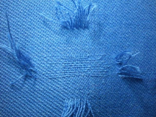 斜纹棉布的五种织补方法图解
