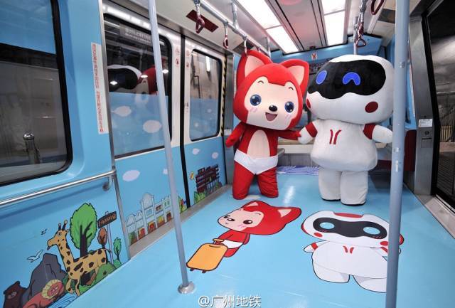 乘坐地铁APM线的广州人都被惊艳到!画风
