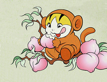 属猴人适合佩戴三合生肖的吉祥物:鼠,龙
