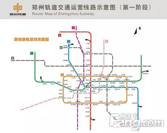 郑州地铁4号线最新线路图 这几个楼盘要涨价?