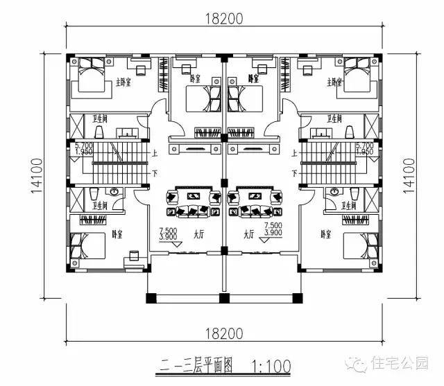 房屋室内空间延续两户间的"独立性",完全分离,无不影响.