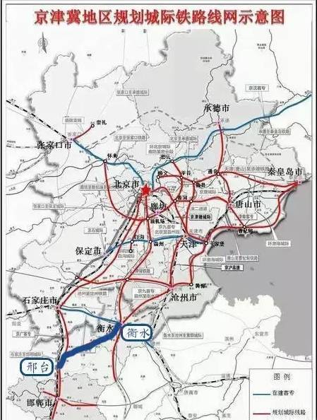 河北现大规划建28条铁路涉石家庄7条内附图片