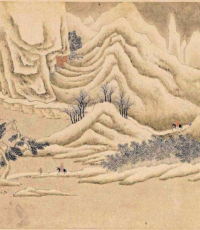 文征明雪景山水代表作《关山积雪图》