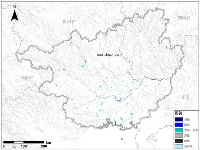 研究广西省水域分布数据 可推动城市化进程