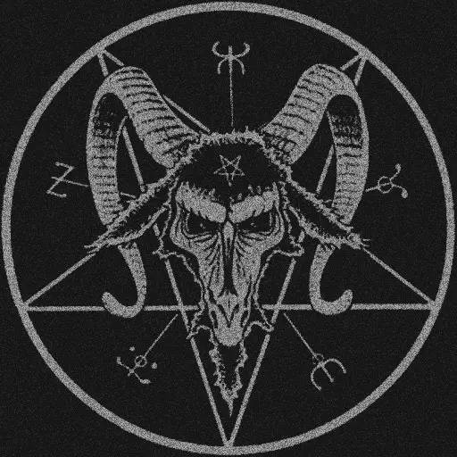 数字"666",代表撒旦的图案&符号也有挺多分支,例如羊头,逆五芒星等