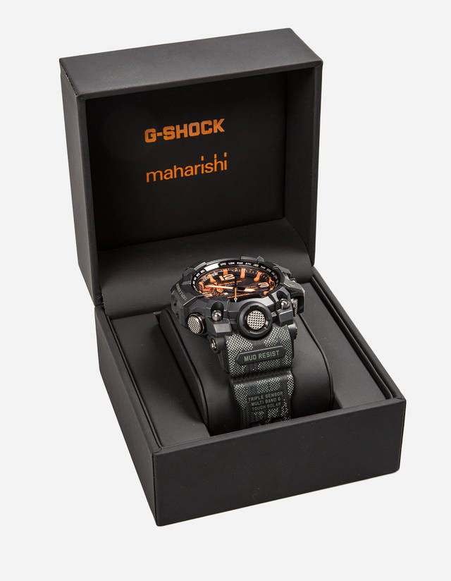 g-shock再度联乘maharishi打造全新mudmaster腕表