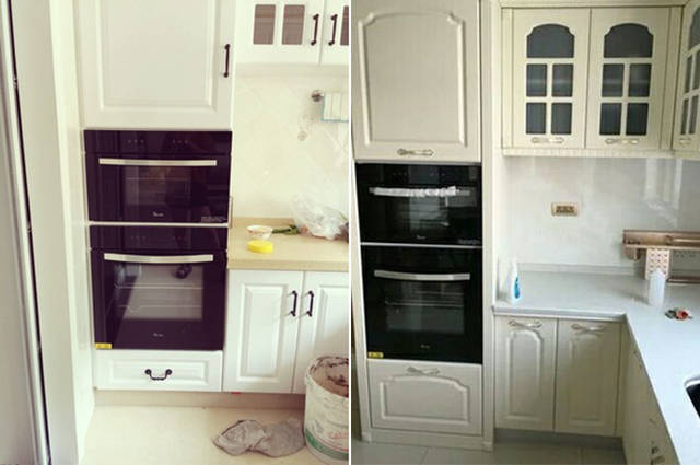 家用蒸箱厨房安装位置推荐 附蒸箱烤箱实际装修图