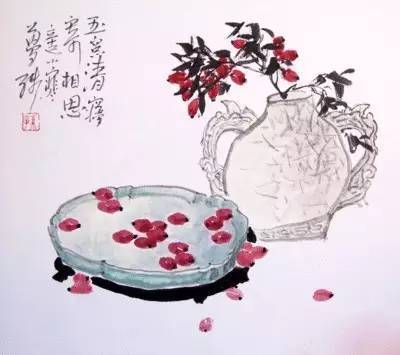 如王维《相思》:"红豆生南国,春来发几枝.愿君多采撷,此物最相思."