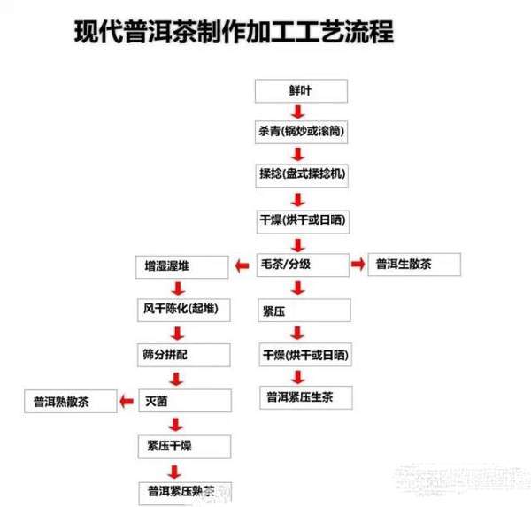 最后附带一副工艺流程图供茶友参考.