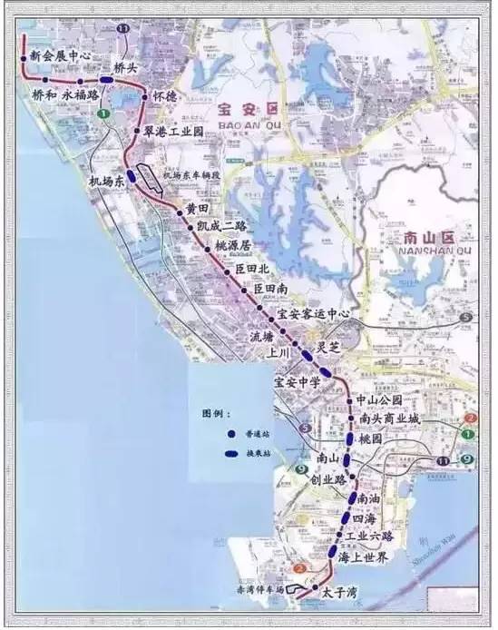 深圳18条地铁线最全信息,有经过你家门口吗?