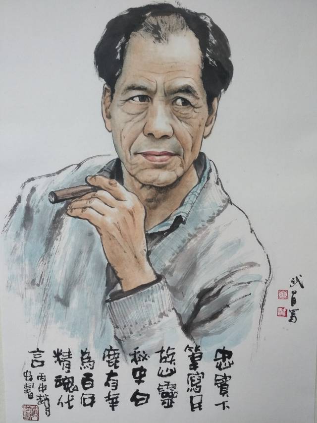 "用的很多,比如《陈忠实传》的封面,西安画家张武昌就以这个照片画了