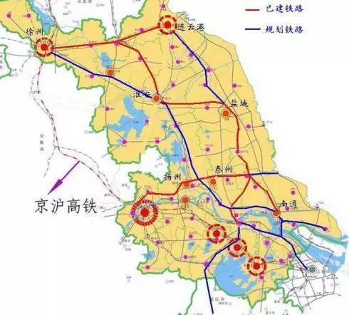 江苏已开通的高铁线路