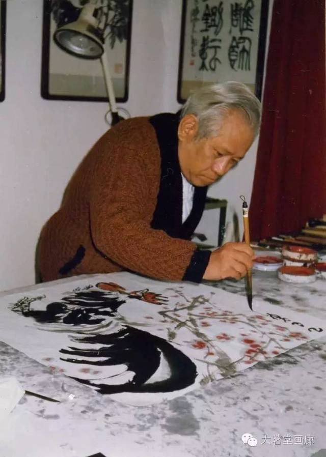 陈大羽(1912-2001,原名汉卿,广东潮阳人,其师齐白石为之改为陈翱,取