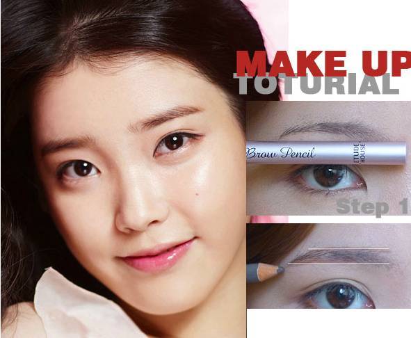 style2 韩国软妹风眉毛  iu的眉毛也是辨认度超高的,短小可爱平行眉.