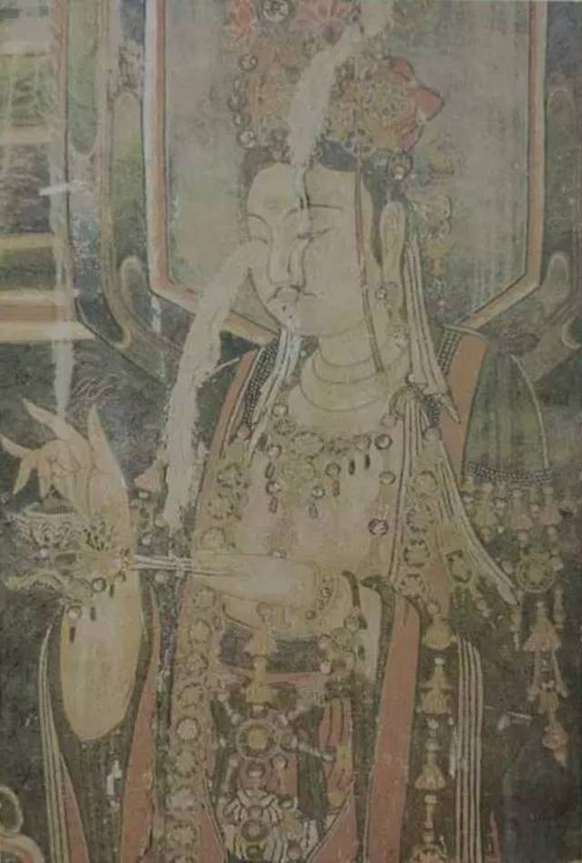 山西朔州崇福寺弥陀殿金代壁画 胁侍菩萨