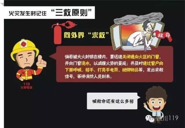 【消防知识】火灾发生时"三要三救三不原则" 一定要牢记!