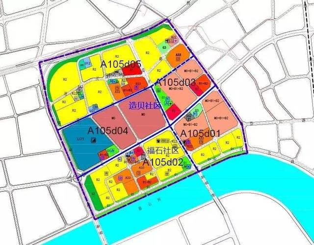 珠海市中心 城区前山片区 a105c编制单元 a105d规划为前山综合居住区
