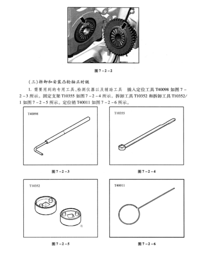 下次对正时的时候不光要那专用工具夹好,必须要把凸轮轴调节器对到切