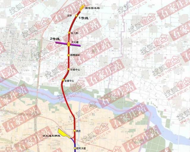 重磅!石家庄地铁1号线3号线新建13站 3年通正定新区4年通高新区