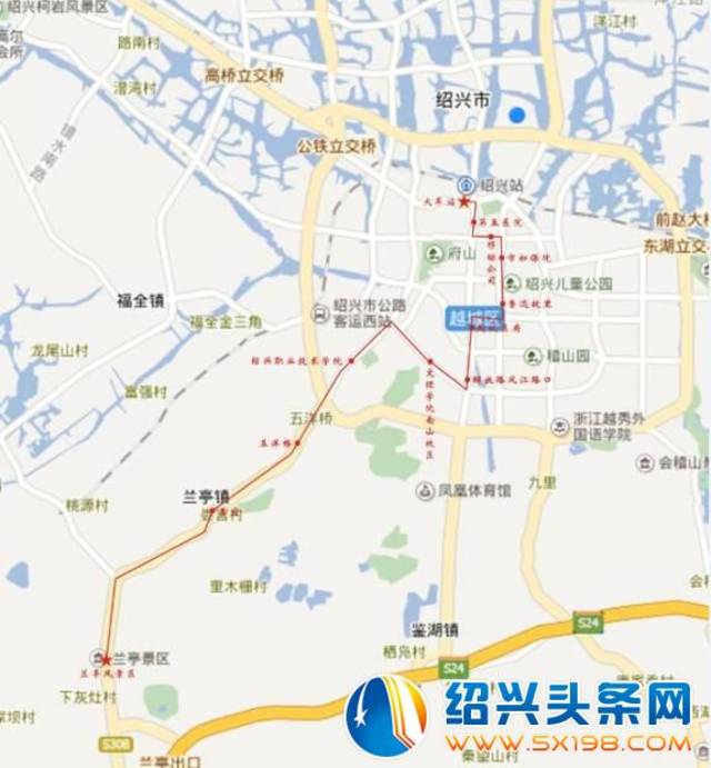 新开旅游专线专0003路(火车站,鲁迅故里至兰亭)